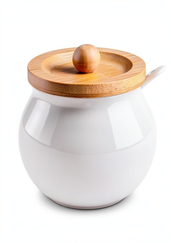 Ceramic Sugar Bowl AISBUGUR Modern 13oz Design-4