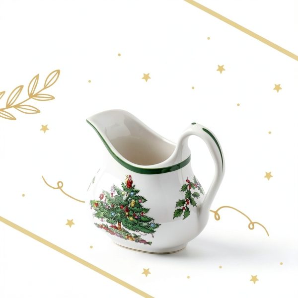 Spode Christmas Tree Sugar Creamer Set Earthenware-5
