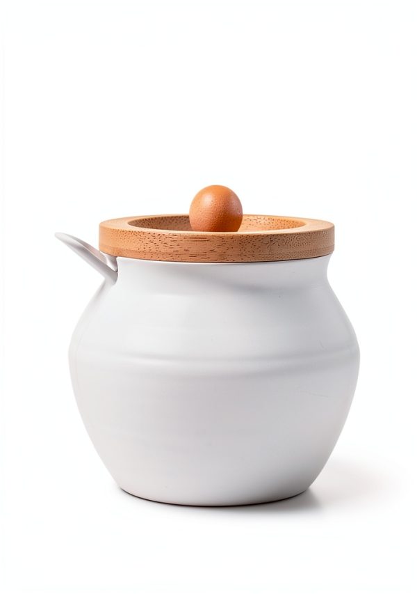 Ceramic Sugar Bowl AISBUGUR Modern 13oz Design-1