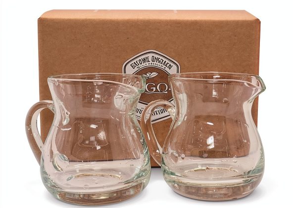 DGQ Glass Creamer 4oz Clear Classic Style Kitchen Dining-0