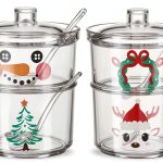 Foxtell Acrylic Sugar Bowls Christmas Style Clear-0