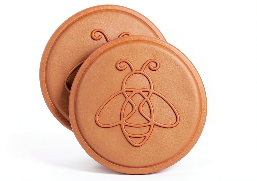 Terracotta brown sugar saver disc being soaked in water