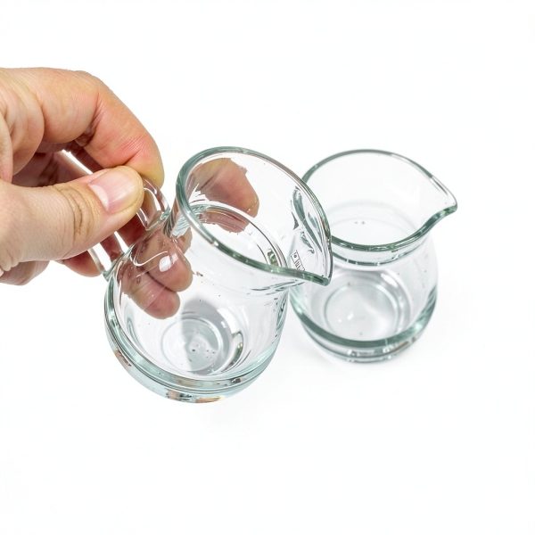 DGQ Glass Creamer 4oz Clear Classic Style Kitchen Dining-2